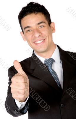business man - thumbs up