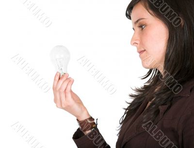 beautiful girl full of ideas