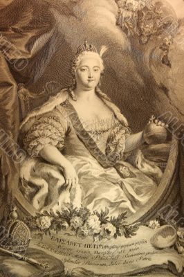 Engraving of the empress