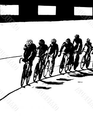 Bicycle Race B&amp;W