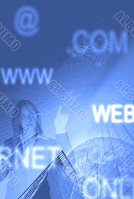 business worldwide communications background