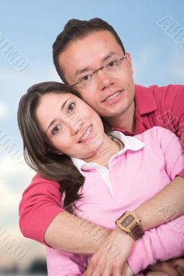 casual couple outdoors