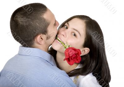 beautiful couple - red rose
