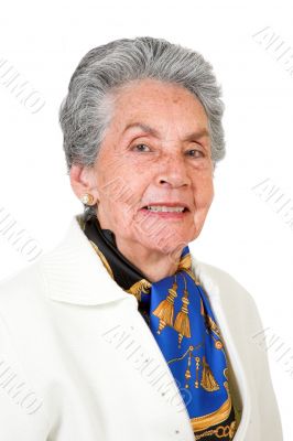 beautiful elderly woman smiling