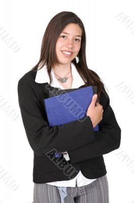 friendly business woman smiling