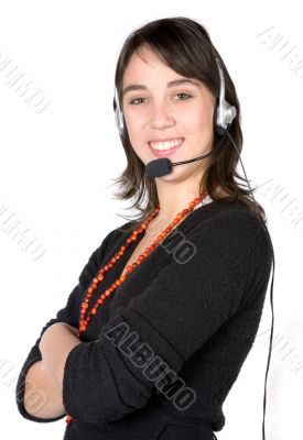 Beautiful Customer Support Girl