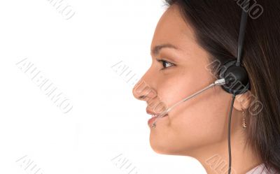 business support - latin girl