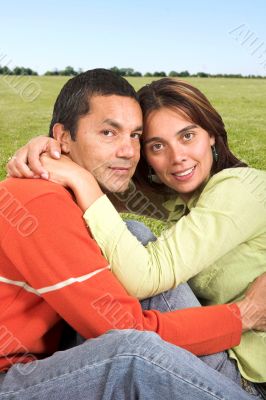 casual couple outdoors