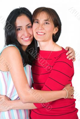 mother and daughter portrait