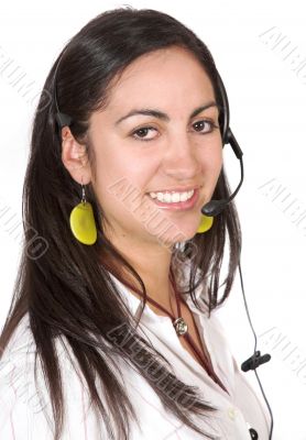 Beautiful Customer Support Girl