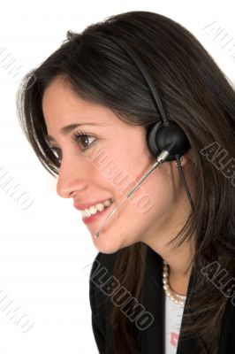 beautiful customer service girl