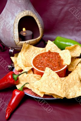 mexican oven, chips and salsa