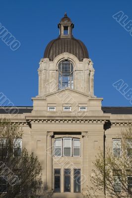 facade of government building with dome