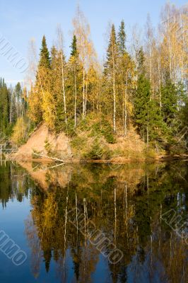 Beautiful autumn landscape. The nature.