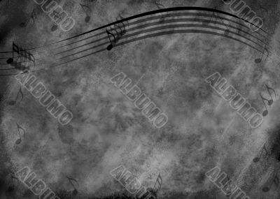 Grunge Music Note Background Grunge Music Note Background