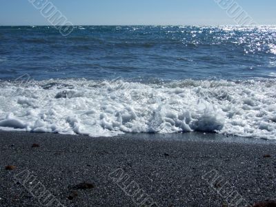 Waves at coast of the Black sea 1