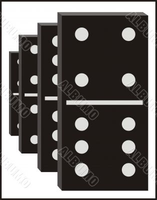 Vector dominos graphic Vector dominos graphic