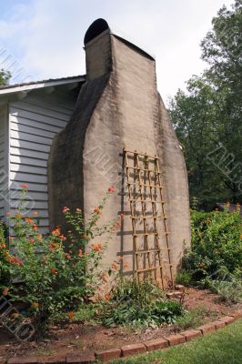 Old Chimney and Trellis