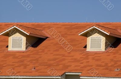 Spanish Tile Roof with Two Dormers