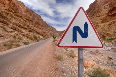 double bend sign double bend sign
