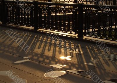 Railing and shadows