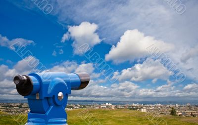 Coin telescope on Edinburgh