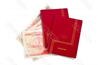 Two passports and money
