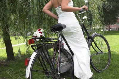 Bride on a bike Bride on a bike