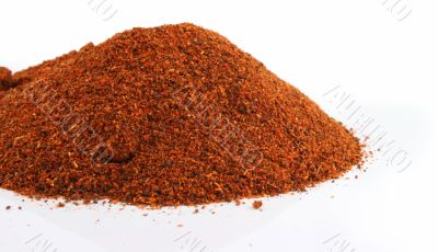 Huge Mountain of Red chili on an isolated background