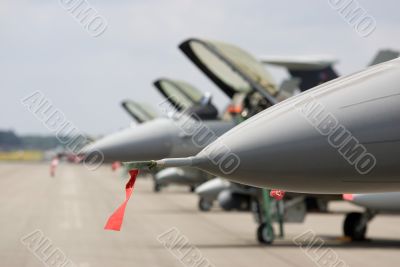 Jet fighter line-up