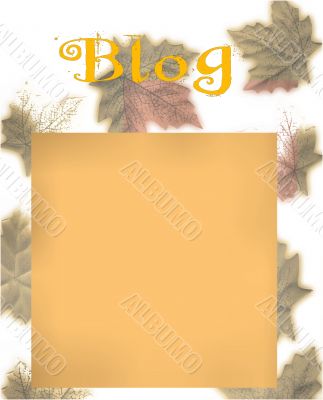 Autumn Themed Blog or Diary Design