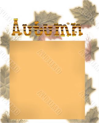 Autumn Themed Blog or Diary Design