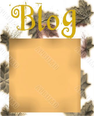 Autumn Themed Blog or Diary Design