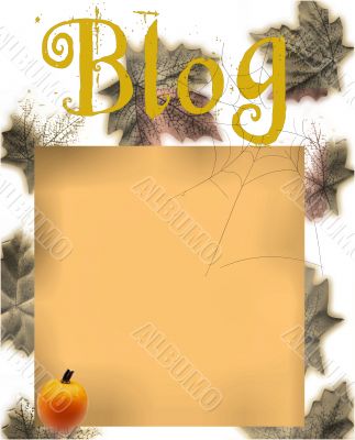 Autumn Themed Blog or Diary Design