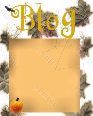 Autumn Themed Blog or Diary Design