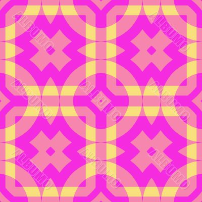 Pink and yellow retro background