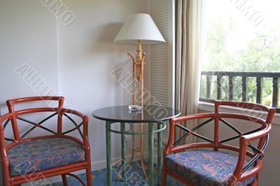 Chairs hotel room