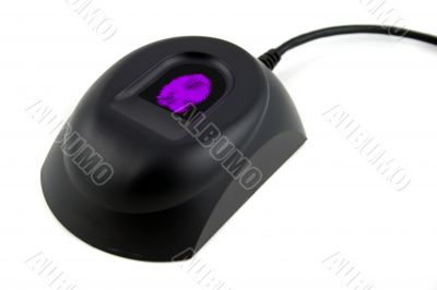 Biometric Device with Purple Fingerprint