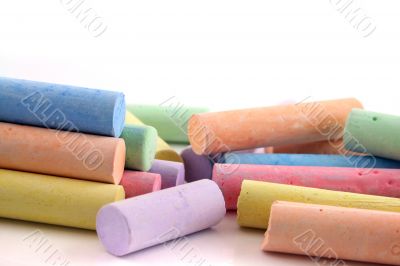 Loads of colored chalks 2 Loads of colored chalks 2