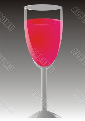 Goblet with wine