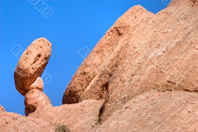 raised boulder