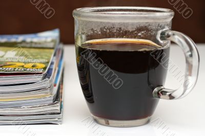 coffee and magazines