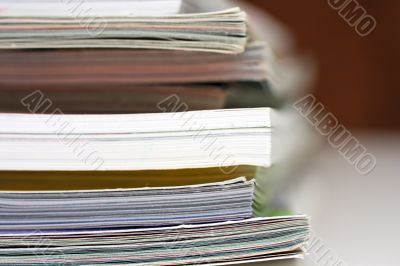 magazines close up magazines close up
