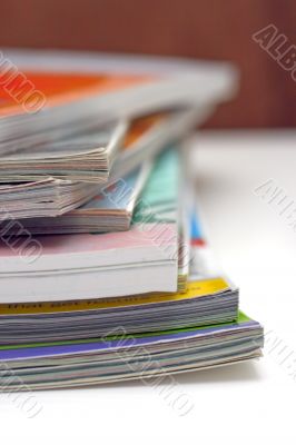 stack of magazines