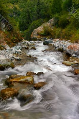 flowing water