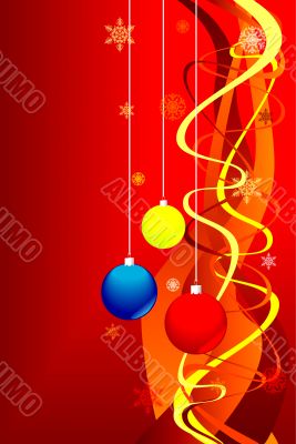 Grunge christmas background. The abstract vector image.