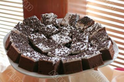 Brownies cut
