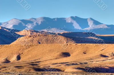 atlas mountain at dusk