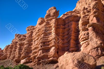 Morocco caveman habitation cliff