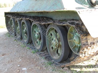 armoured troops - caterpiller track